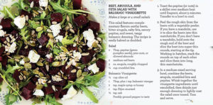 Beet and arugula salad